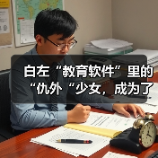 白左“教育软件”里的“仇外“少女，成为了英国男人的幻想对象（图3）
