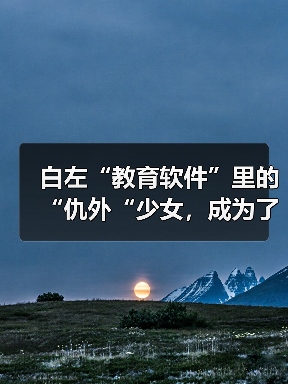 白左“教育软件”里的“仇外“少女，成为了英国男人的幻想对象（图2）