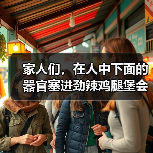 家人们，在人中下面的器官塞进劲辣鸡腿堡会很舒服
