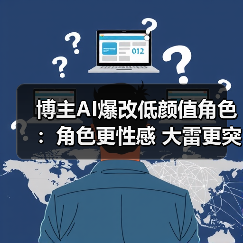 博主AI爆改低颜值角色：角色更性感 大雷更突出！（图4）
