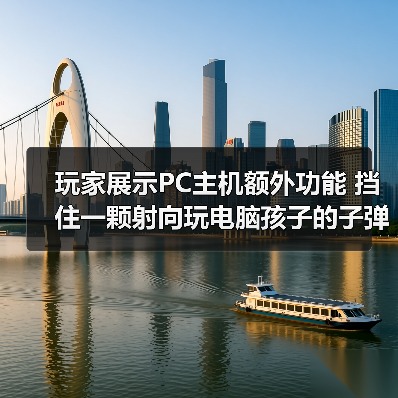 玩家展示PC主机额外功能 挡住一颗射向玩电脑孩子的子弹（图3）