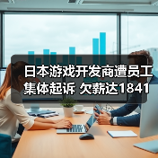 日本游戏开发商遭员工集体起诉 欠薪达1841万日元